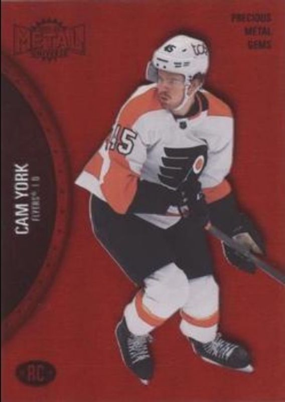 Cam York 2021 Metal Universe #182 Precious Metal Gems Red /100 Rookie RAW