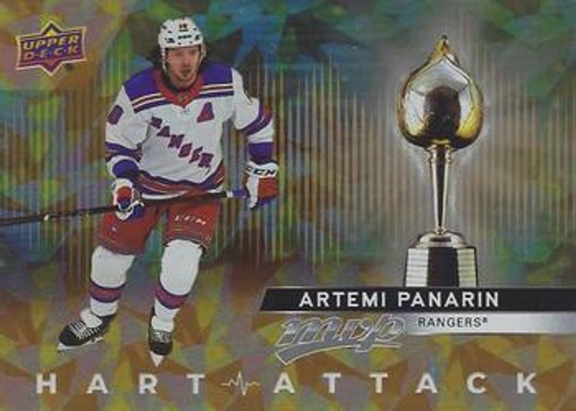 Artemi Panarin 2021 Upper Deck MVP #HA-8 Hart Attack - Gold RAW