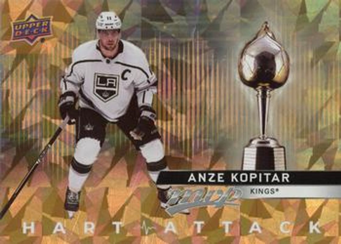 Anze Kopitar 2021 Upper Deck MVP #HA-12 Hart Attack - Gold RAW