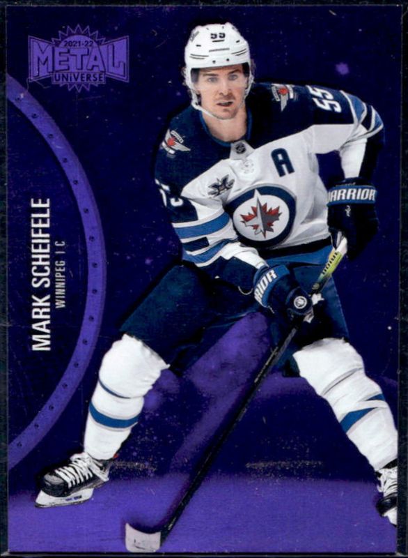 Mark Scheifele 2021 Metal Universe #30 Purple Spectrum /199 RAW