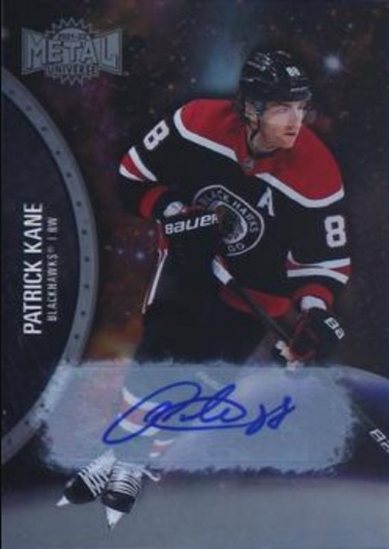 Patrick Kane 2021 Metal Universe #135 Autographs Silver /299 RAW