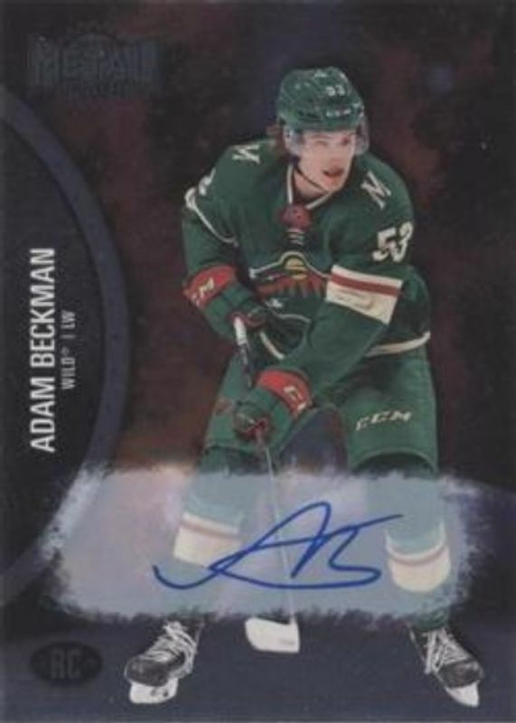Adam Beckman 2021 Metal Universe #176 Autographs Silver /299 Rookie RAW