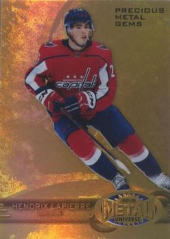 Hendrix Lapierre 2021 Metal Universe #R-19 1997 Retro Rookies - Precious Metal Gems Gold /1 RAW