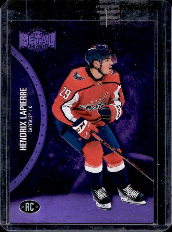 Hendrix Lapierre 2021 Metal Universe #181 Purple Spectrum /199 Rookie RAW