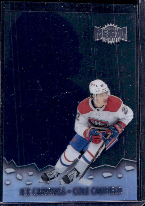 Cole Caufield 2021 Metal Universe #IC-20 Ice Carvings Rookie RAW