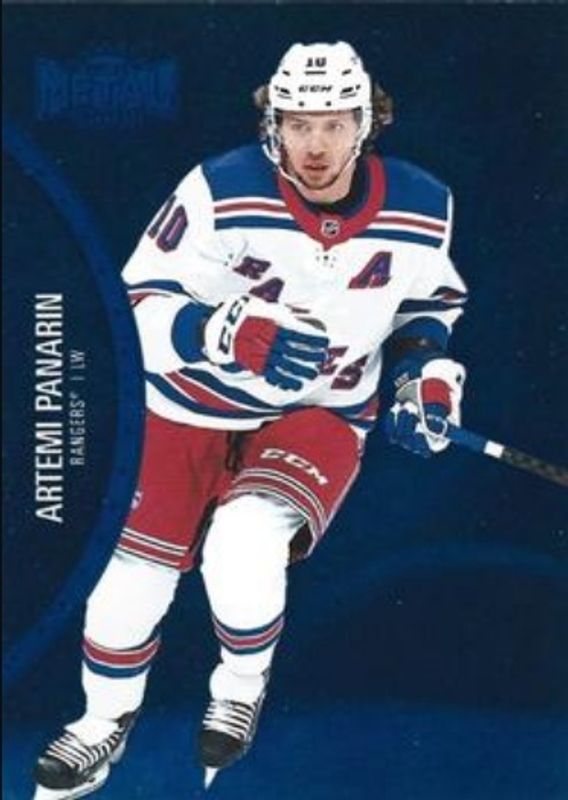 Artemi Panarin 2021 Metal Universe #65 Blue Spectrum RAW