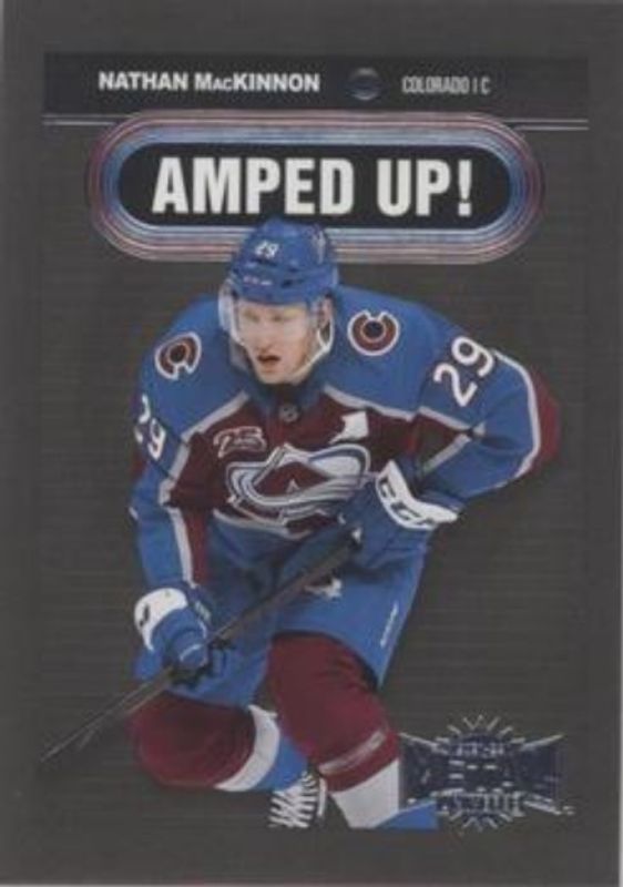 Nathan MacKinnon 2021 Metal Universe #AU-10 Amped Up RAW