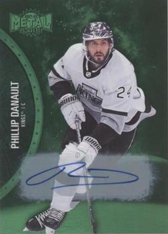 Phillip Danault 2021 Metal Universe #107 Autographs Green /10 RAW