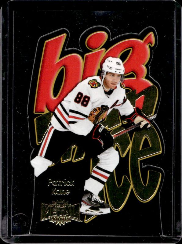 Patrick Kane 2021 Metal Universe #BM-12 Big Man on Ice Gold /96 RAW