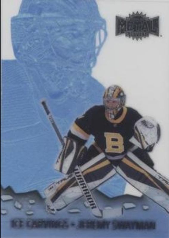 Jeremy Swayman 2021 Metal Universe #IC-23 Ice Carvings Rookie RAW