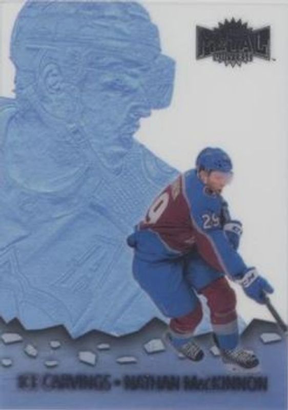 Nathan MacKinnon 2021 Metal Universe #IC-5 Ice Carvings RAW