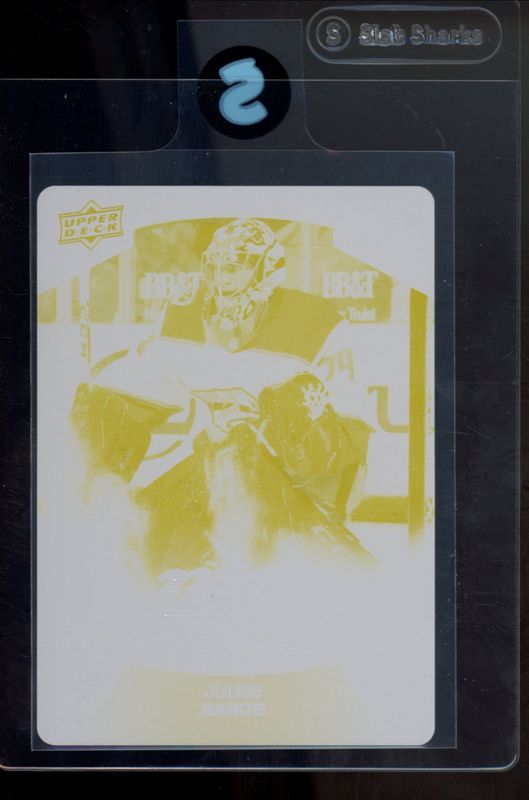 2021 Upper Deck MVP #95 Printing Plates Yellow /1