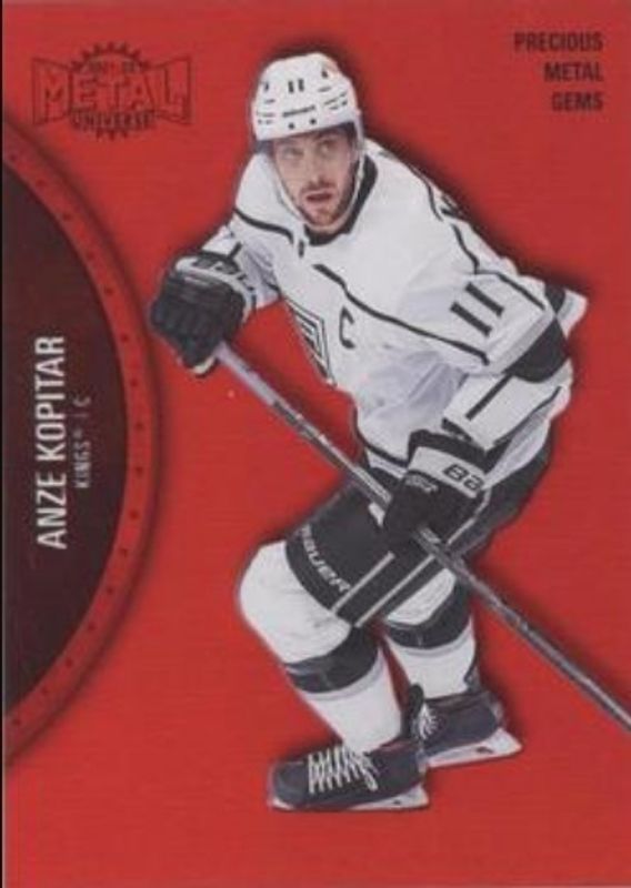 Anze Kopitar 2021 Metal Universe #13 Precious Metal Gems Red /100 RAW