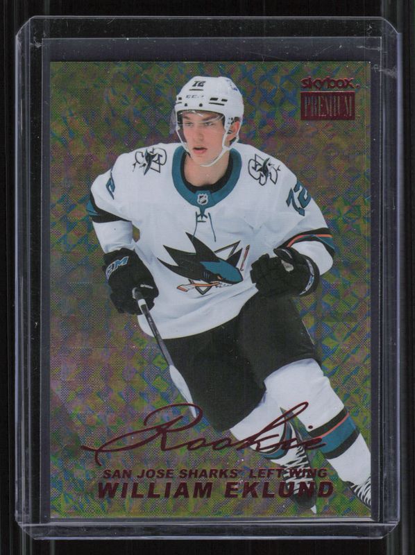 William Eklund 2021 Metal Universe #PP-16 Skybox Premium Prospects Star Rubies /50 Rookie RAW