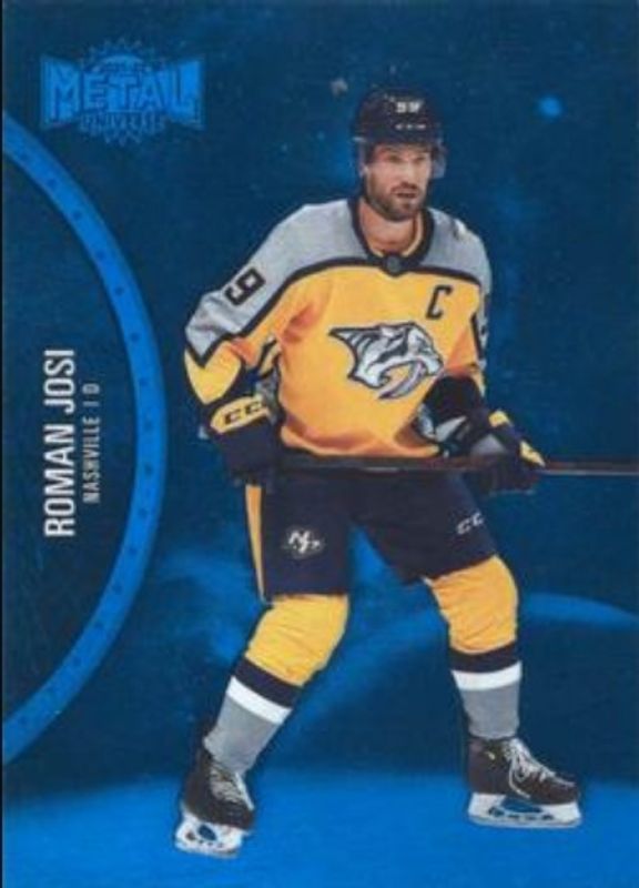 Roman Josi 2021 Metal Universe #129 Blue Spectrum RAW