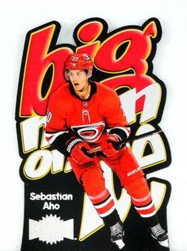 Sebastian Aho 2021 Metal Universe #BM-13 Big Man on Ice RAW