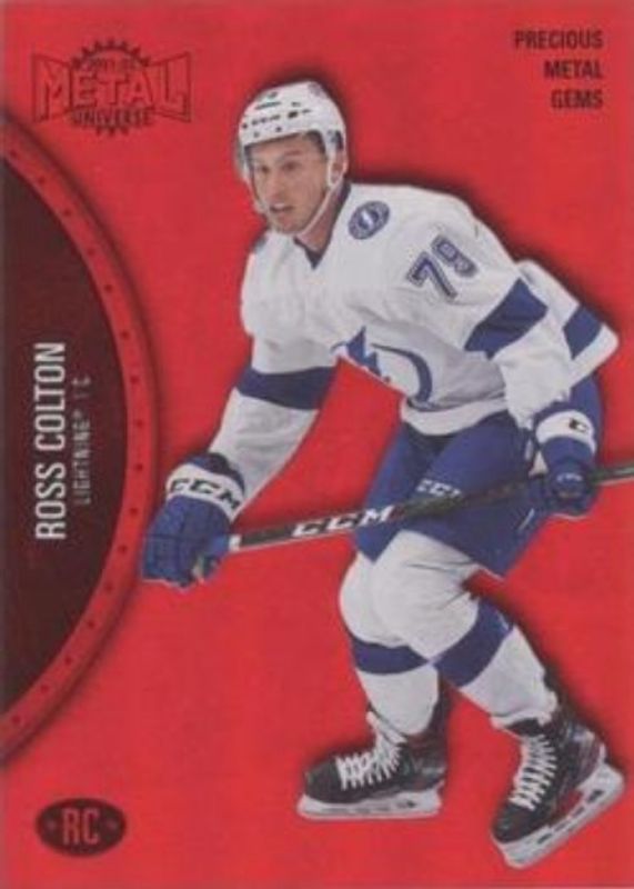 Ross Colton 2021 Metal Universe #178 Precious Metal Gems Red /100 Rookie RAW