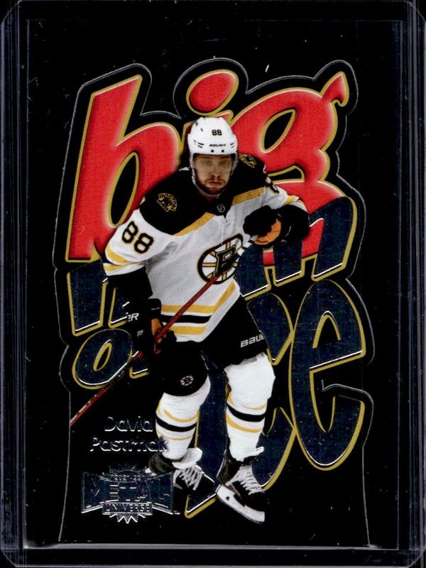 David Pastrnak 2021 Metal Universe #BM-28 Big Man on Ice RAW
