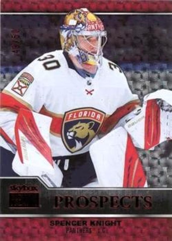 Spencer Knight 2021 Metal Universe #PP-4 Skybox Premium Prospects Star Rubies /50 Rookie RAW