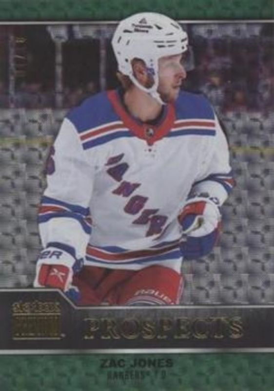 Zac Jones 2021 Metal Universe #PP-38 Skybox Premium Prospects Star Emeralds /10 Rookie RAW
