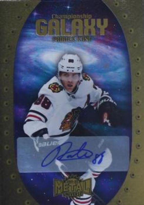 Patrick Kane 2021 Metal Universe #CG-10 Championship Galaxy Autographs RAW