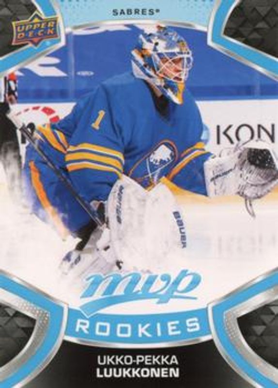 Ukko-Pekka Luukkonen 2021 Upper Deck MVP #241 Base Rookie RAW