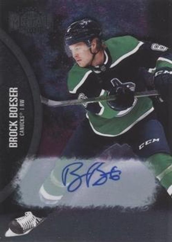 Brock Boeser 2021 Metal Universe #126 Autographs Silver /299 RAW