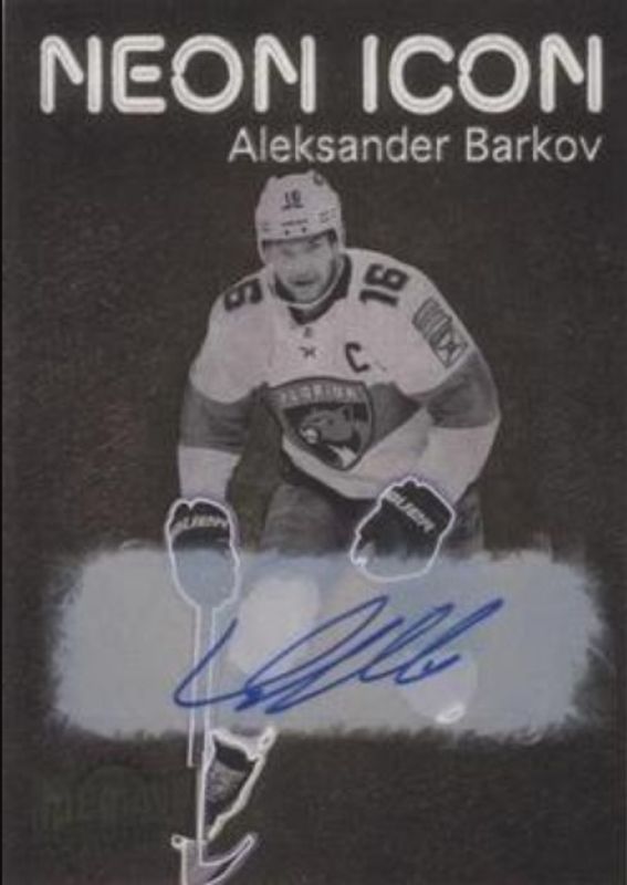 Aleksander Barkov 2021 Metal Universe #NI-12 Neon Icon Autographs RAW