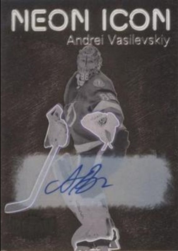 Andrei Vasilevskiy 2021 Metal Universe #NI-6 Neon Icon Autographs RAW