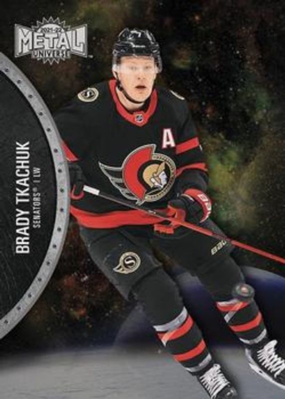 Brady Tkachuk 2021 Metal Universe #31 Base RAW