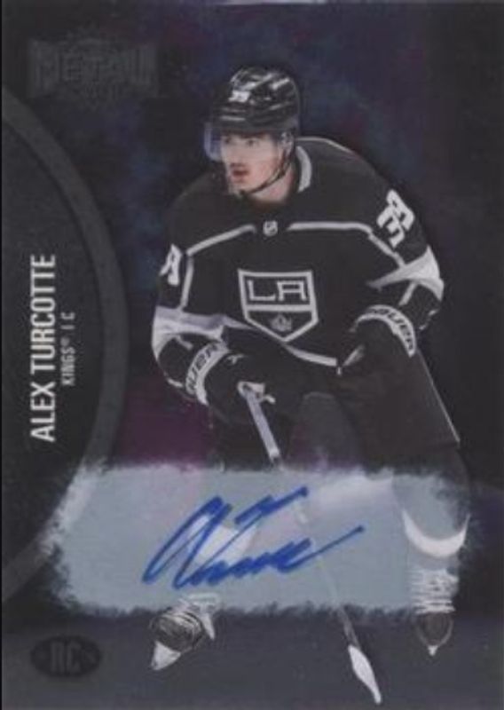 Alex Turcotte 2021 Metal Universe #192 Autographs Silver /299 Rookie RAW