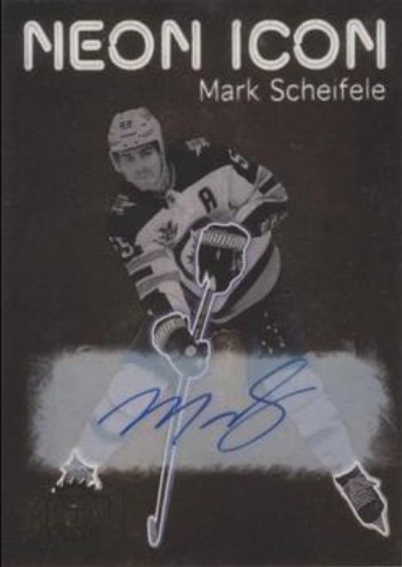 Mark Scheifele 2021 Metal Universe #NI-17 Neon Icon Autographs RAW