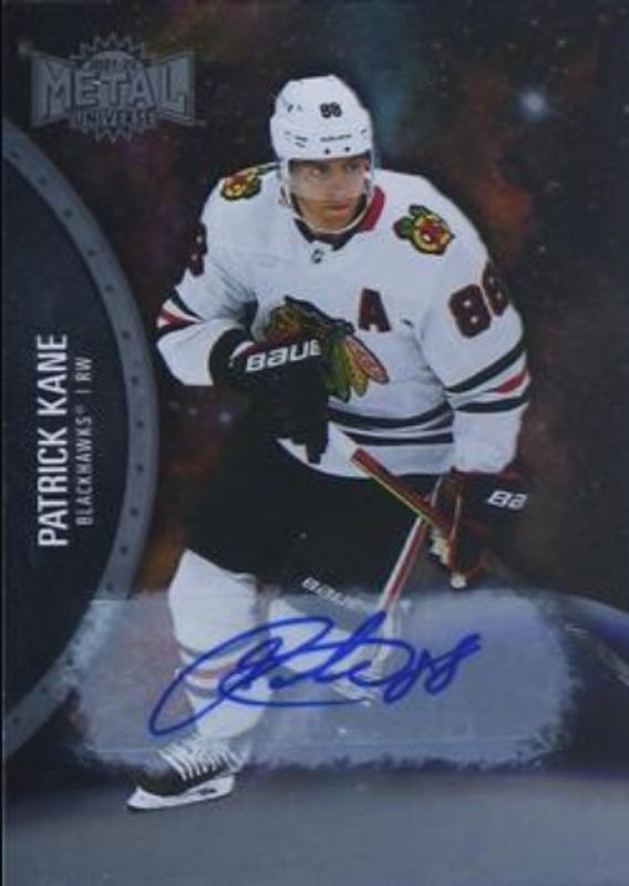 Patrick Kane 2021 Metal Universe #10 Autographs Silver /299 RAW