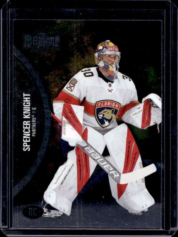 Spencer Knight 2021 Metal Universe #160 Base Rookie RAW