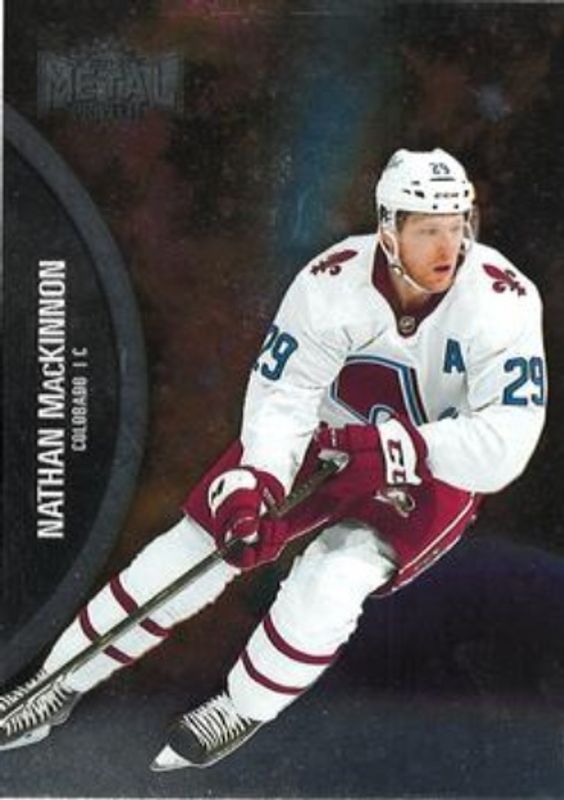 Nathan MacKinnon 2021 Metal Universe #130 Base RAW