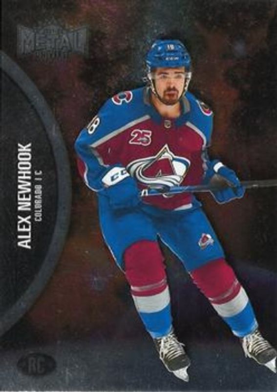 Alex Newhook 2021 Metal Universe #180 Base Rookie RAW