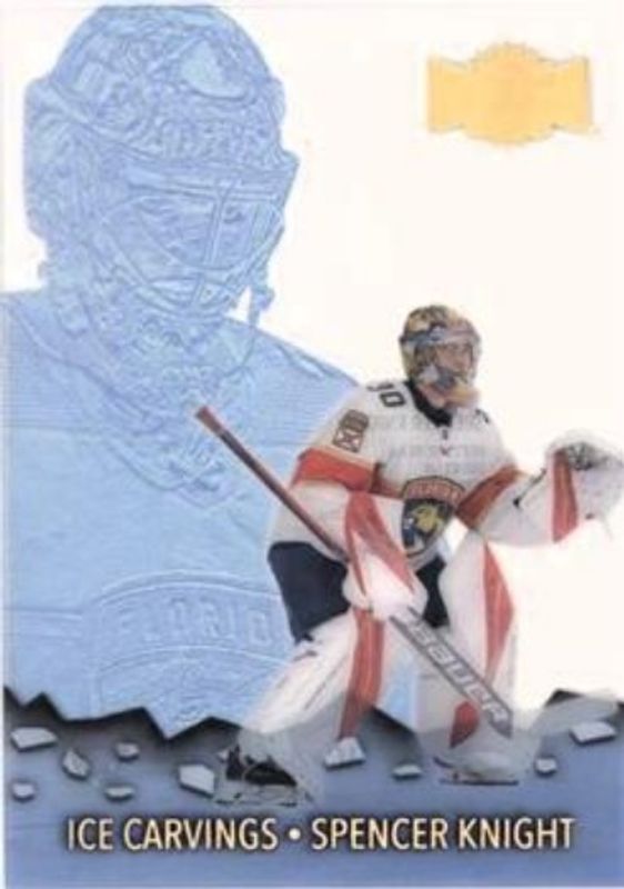 Spencer Knight 2021 Metal Universe #IC-24 Ice Carvings Spectrum /25 Rookie RAW