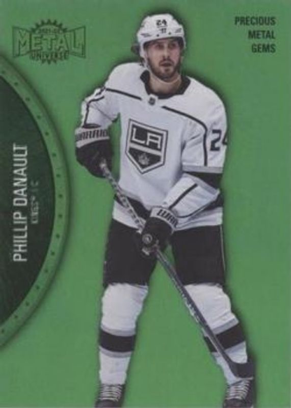 Phillip Danault 2021 Metal Universe #58 Precious Metal Gems Green /100 RAW