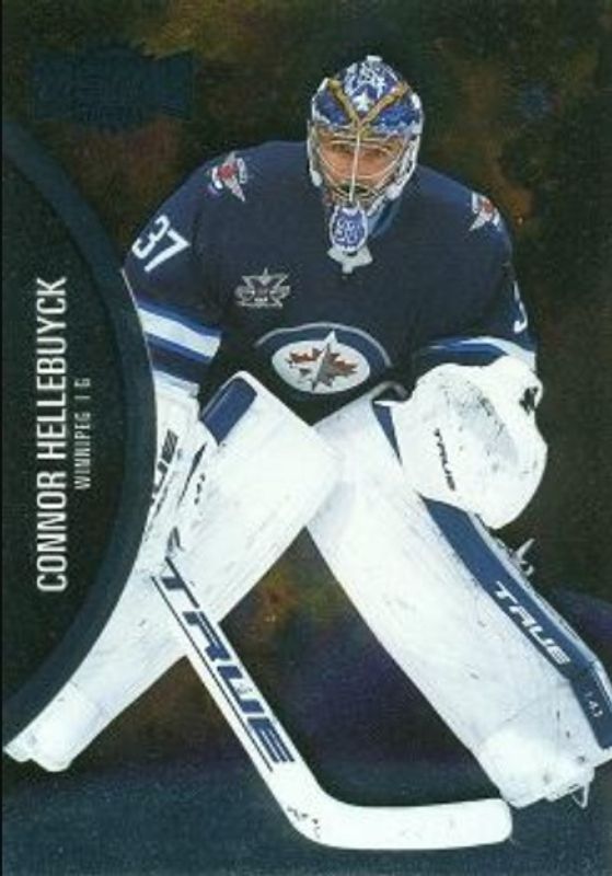 Connor Hellebuyck 2021 Metal Universe #85 Base RAW