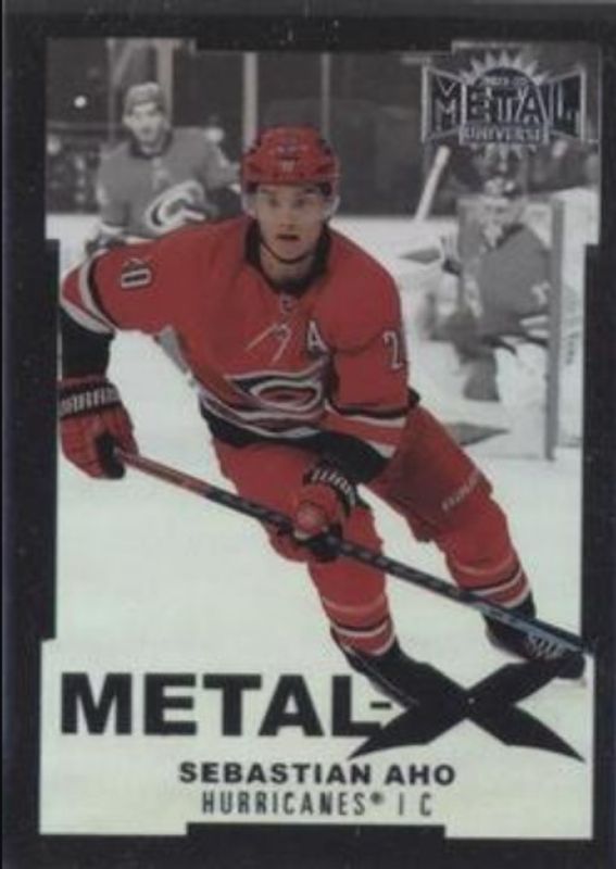 Sebastian Aho 2021 Metal Universe #MX-12 Metal X RAW