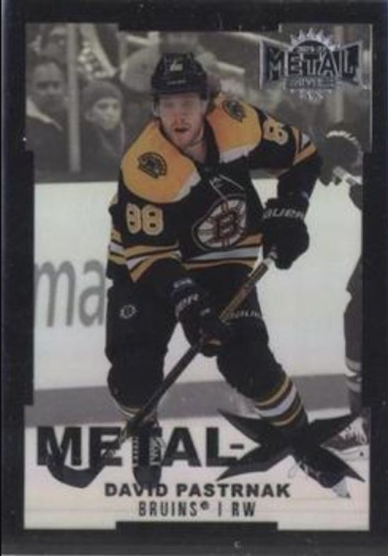 David Pastrnak 2021 Metal Universe #MX-14 Metal X RAW