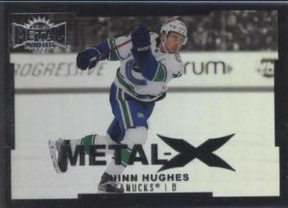 Quinn Hughes 2021 Metal Universe #MX-9 Metal X RAW