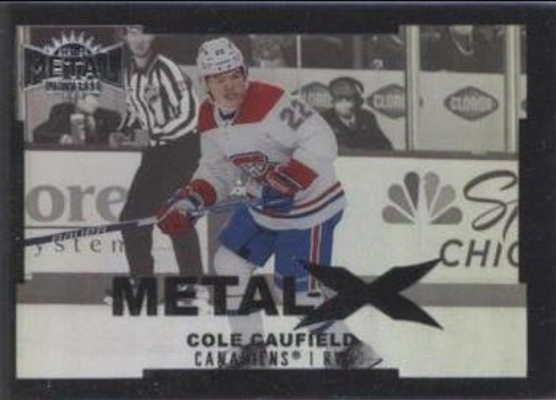 Cole Caufield 2021 Metal Universe #MX-60 Metal X Rookie RAW