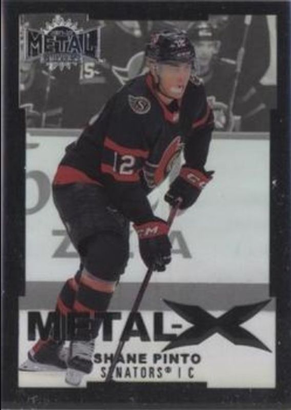 Shane Pinto 2021 Metal Universe #MX-63 Metal X Rookie RAW
