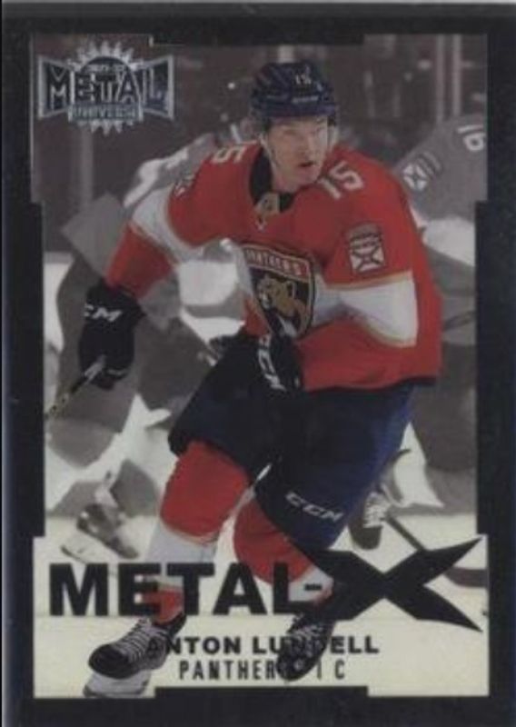 Anton Lundell 2021 Metal Universe #MX-59 Metal X Rookie RAW