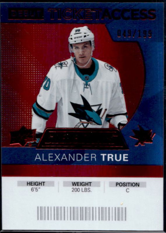 2021 Upper Deck Credentials #81 2020 Debut Ticket Access - Red /199