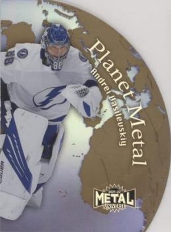 Andrei Vasilevskiy 2021 Metal Universe #PM-7 Planet Metal Gold RAW