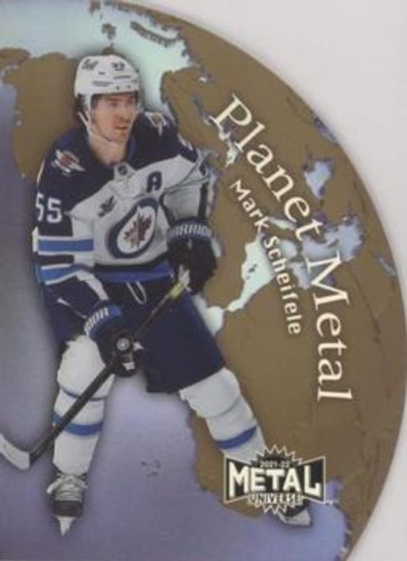 Mark Scheifele 2021 Metal Universe #PM-12 Planet Metal Gold RAW