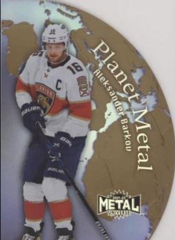 Aleksander Barkov 2021 Metal Universe #PM-23 Planet Metal Gold RAW