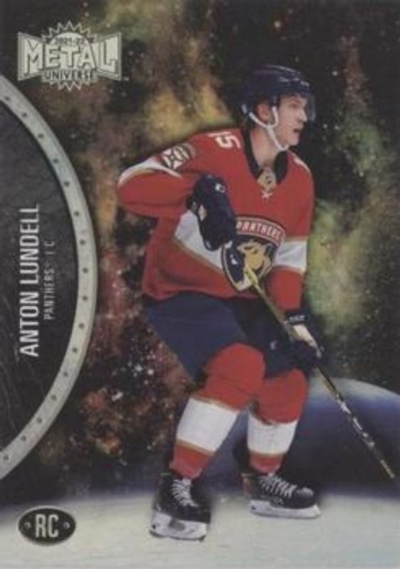 Anton Lundell 2021 Metal Universe #187 Spectrum Rookie RAW